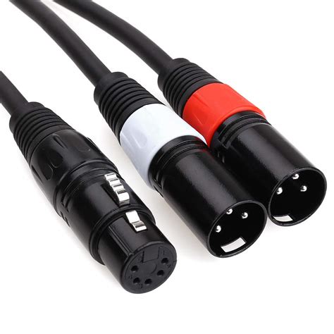Buy MOBOREST DMX Splitter Cable 5-Pin Female to Dual 3-Pin Male XLR ...