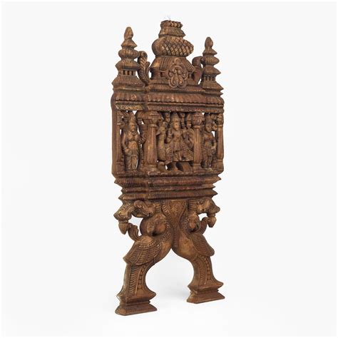 INTRICATELY CARVED KAVADI WITH MURUGAN – The Antique Story