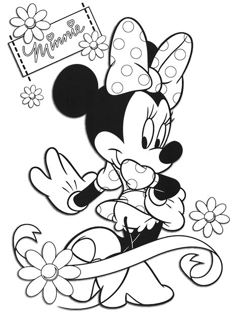 recupero 19+ Disney Minnie Coloring Pages Images basal