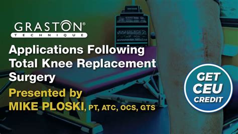 Applications Following Total Knee Replacement Surgery, Online event ...