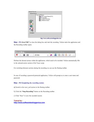Image result for Load Runner Recording Options