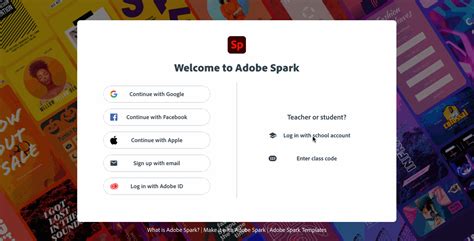 Image result for Adobe Spark Student Sign In