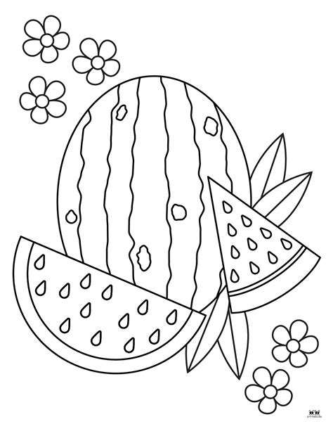Watermelon Coloring Sheet Printable