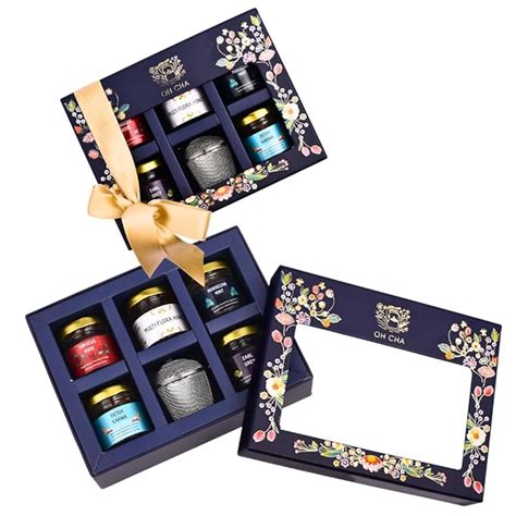OH CHA - Tea Gift Box | Assorted Tea Gift Set with Infuser & Multiflora ...