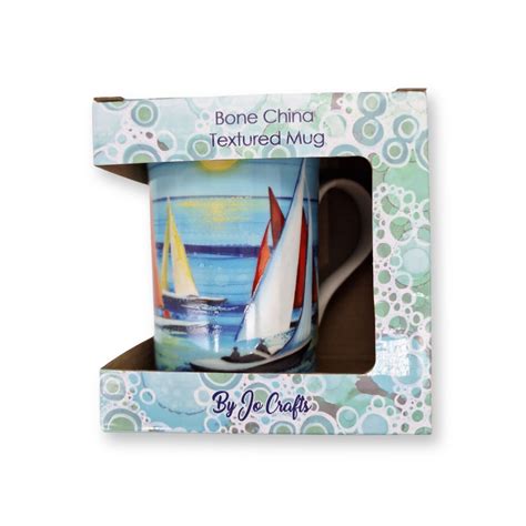 Sailing Boat Bone China Mug