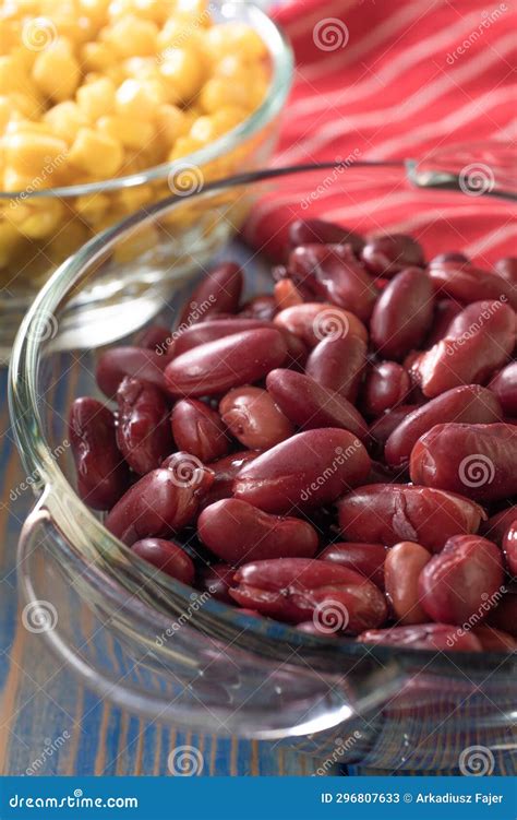 Sweet Corn and Boiled Red Beans Stock Image - Image of glass, delicious: 296807633