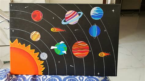 Solar system painting – Artofit