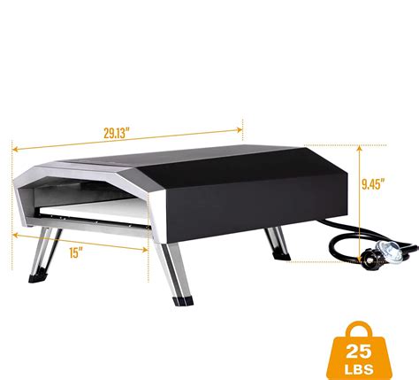 Outdoor Gas Grill Pizza Oven Portable Propane BBQ Oven Food Grade SS ...