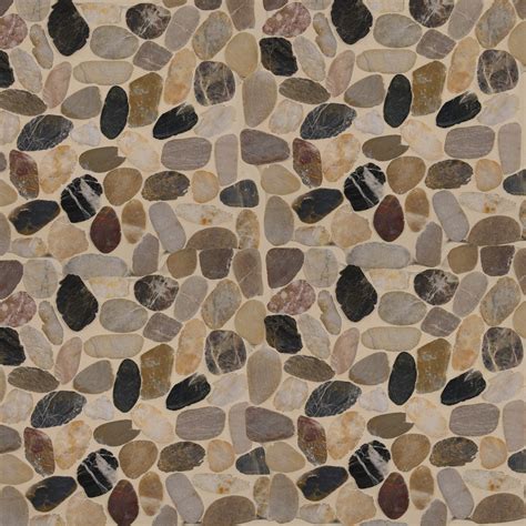 Buy MSI Mix River Rock Tumbled Quartzite Tile for Kitchen Backsplash ...