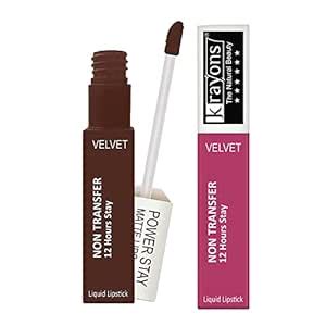 Buy Krayons Power Stay Nontransfer 12hrs Stay Matte Liquid Lipstick ...