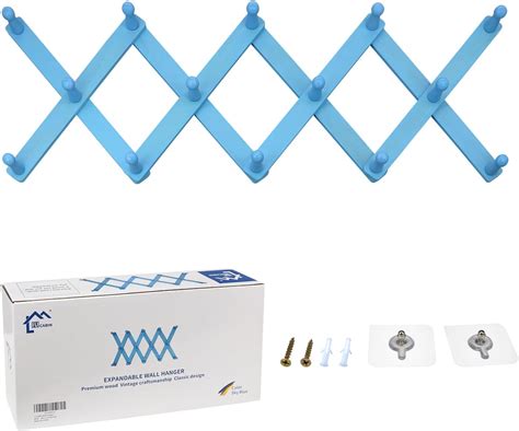 Amazon.com: IUCABIN Wooden Accordion Wall Hanger Wall Mounted Coat Rack ...