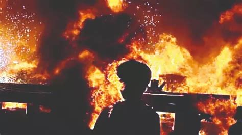 Devastating fire engulfs three plastic warehouses in Kaliachak