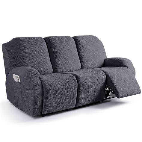 Latitude Run® Stretch 3 Pieces Recliner Sofa Slipcovers Box Cushion ...