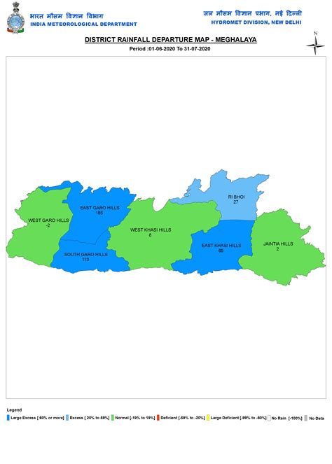 District wise Rainfall in India in June July 2020 – SANDRP