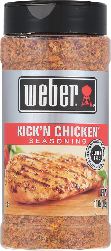 Amazon.com : Weber Kick'n Chicken Seasoning, 11 Ounce Shaker : Grocery ...