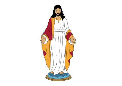 Premium Vector | Vector illustration of jesus jesus image jesus christ ...