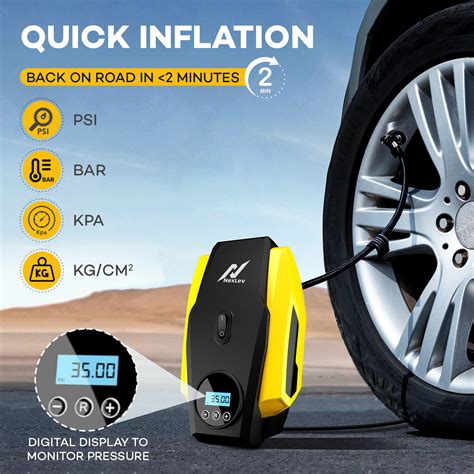 Portable Tyre Inflator for Car, Bike, Cycle | TI-02 | Nexlev Store
