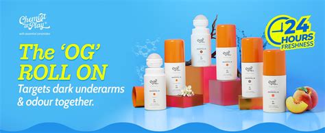 Chemist At Play UnderArm Roll On with 5% AHA, Lactic Acid & 1% Mandelic ...