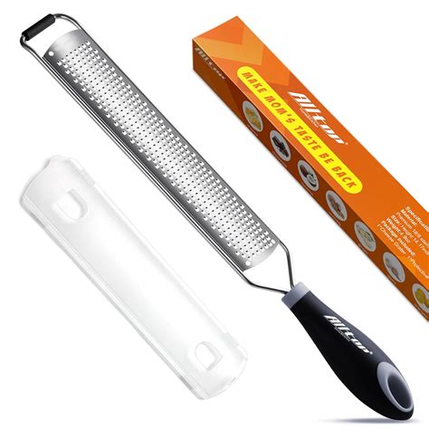Lemon Zester, Hand-held Stainless Steel Cheese Grater for Kitchen ...