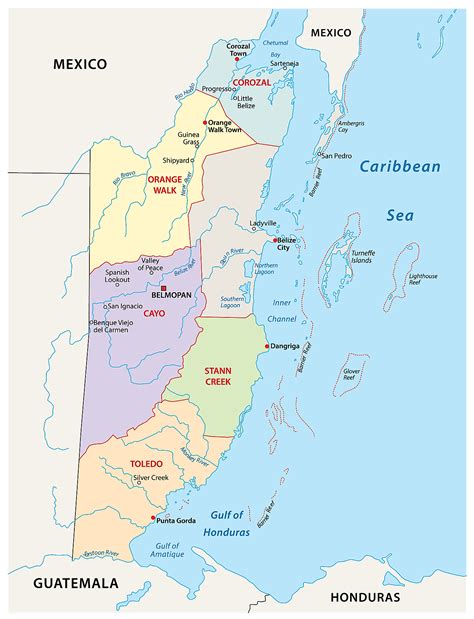 Belize Location Map Central America