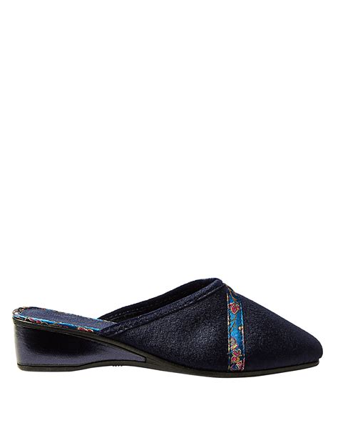 Buy Floral Braid Wedge Heel Mule Slippers at Marks & Spencer