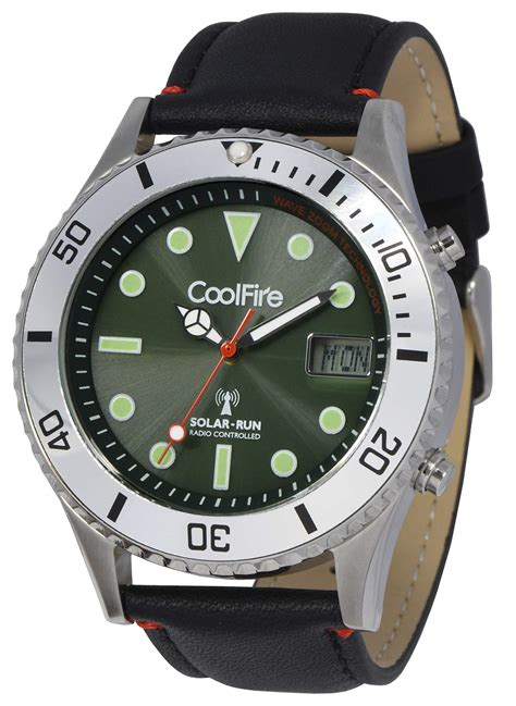 Solar Atomic Super Luminous Diver Watch 45mm Stainless Steel Solar ...