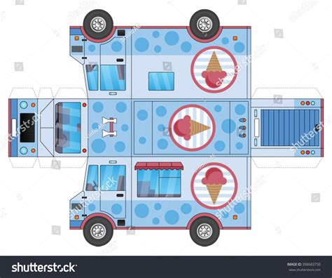 Printable 3d Food Truck Template - Printable Templates