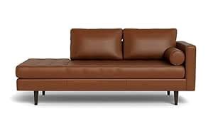 Modcasa Furniture Modern Leather LAF Chaise Lounge 3 Seater Diwan Sofa ...