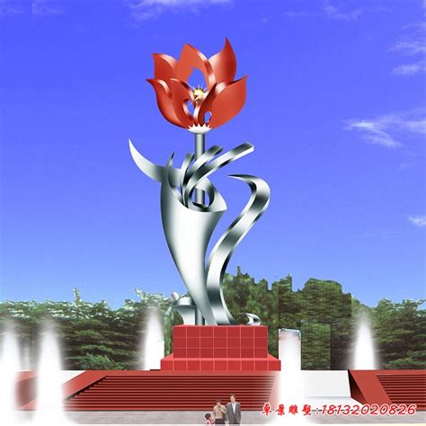 不锈钢镂空花朵雕塑摆件铁艺花朵户外园林景观装饰金属创意花摆设-阿里巴巴