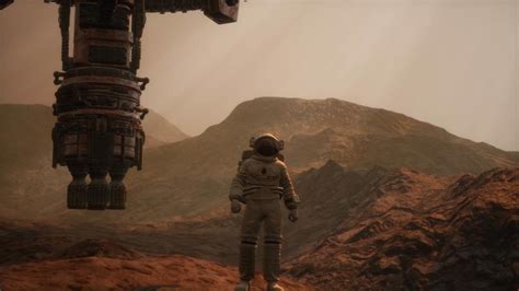 See related image detail. Spaceman walks on the red planet Mars. Space Mission 6129349 Stock ...