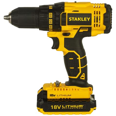 STANLEY SCD20C2K-B1 18V13mm Li-ion Cordless Drill Driver -2x1.3Ah ...