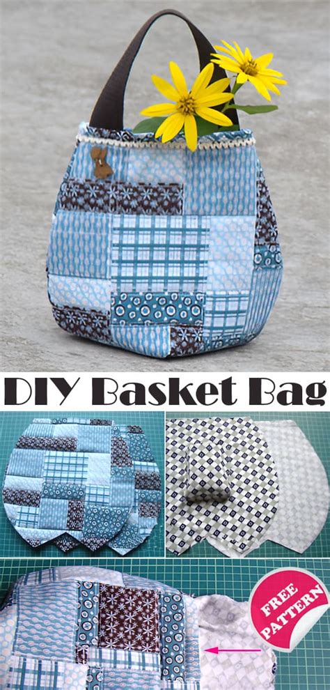 Free Basket Bag Pattern Template with Tutorial 的图像结果