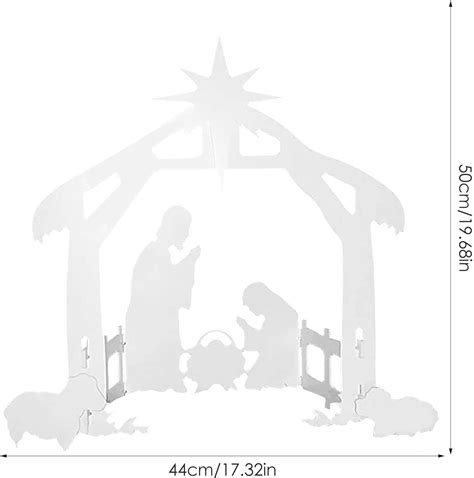 Buy Outdoor Christmas Decorations - Outdoor Nativity Scene Set for ...