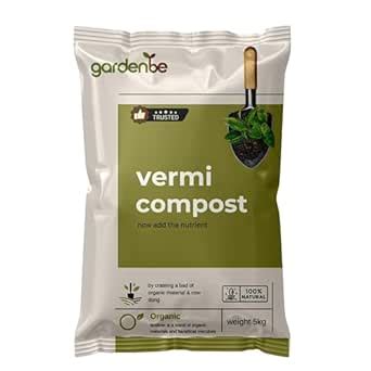 Gardenbe Organic VermiCompost Fartilizer Manure, 100% Natural Organic ...