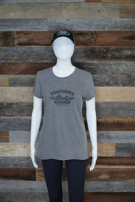 GREY LADIES TRI-BLEND TEE - Southern Country Customs