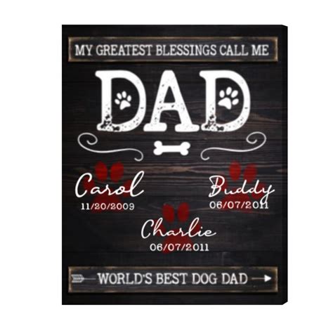 Personalized Dog Dad Gifts, Christmas Gifts For Dog Owners, My Greatest ...