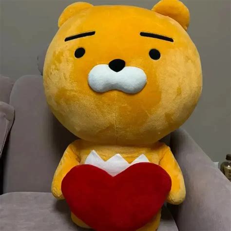 Kakao Friends Ryan Heart Plushie (35 cm)