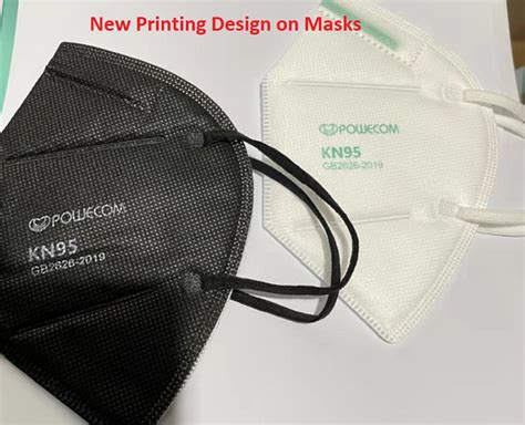Black KN95 Face Mask - Powecom - CE Certified - FDA Authorized | Buy ...