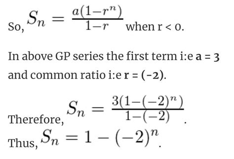 The common ratio of the series 3, -6, 12, -24,….. is? - Brainly.in