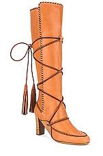 Ulla Johnson Atlas Mocassin Boot in Natural | REVOLVE