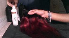 How To Use Hair Color by Influance Hair Color Redwine On Weave Pt 2 How To Use Hair Color