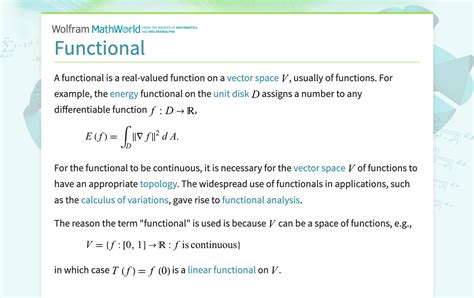 Image result for Functionals in Math