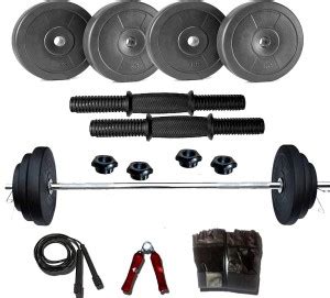 BlissMo Fitness Gym 8kg 3Ft Prods Gloves,Rope,Gripper and 2Dumbbels ...