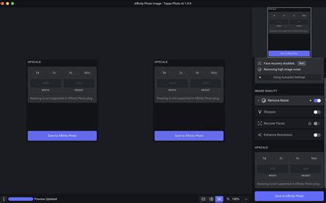 Ad support for upscaling of images with Topaz Gigapixel and Photo AI ...