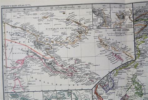 Polynesia Australia New Zealand Indonesia Fiji Tonga 1890 Petermann detailed map: (1890) Map ...