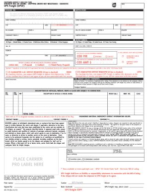 UPS Freight (UPGF) OTC-199 2006-2026 - Fill and Sign Printable Template ...