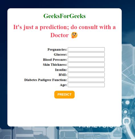 How to Predict Diabetes Using Django and Python 的图像结果