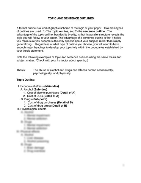 Image result for Topic Outline Examples