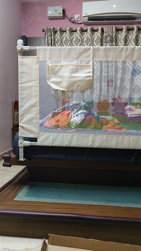 Buy SYGA Pack of 3 Bed Rail Guard, Portable Safety Guardrail for King ...