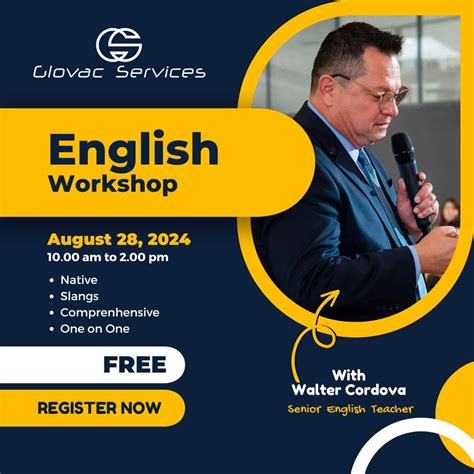¡Únete a nuestro English Workshop de 4 horas, una oportunidad única y ...
